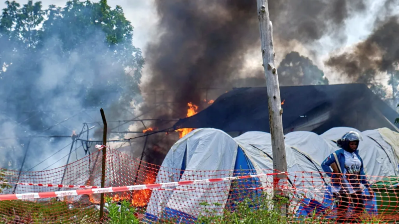 Ruampara és Ituri térségében a feldühödött tömegek több ebolakezelő sátrat és klinikát felgyújtottak. Fotó BBC/Reuters]

A korábbi nagy ebolajárványok idején hatékonyan használták az újonnan kifejlesztett vakcinákat (például a zaire-ebola ellen). A mostani, északkeleti Ituri tartományból kiinduló járványt azonban a ritkább Bundibugyo-vírustörzs okozza. Erre a specifikus variánsra jelenleg nincs semmilyen jóváhagyott védőoltás vagy célzott terápia. A védekezés így kizárólag a betegek elkülönítésére, a kontaktkutatásra és a támogató orvosi kezelésre korlátozódik.
A járvány gócpontja a KDK keleti része, amely évtizedek óta fegyveres konfliktusok és milíciák harcterének számít. 

A helyiek – akik egyébként is jórészt írástudatlanok – azt látják, hogy miközben a fegyveres konfliktusok, a brutális éhínség és a többi betegség (például a malária) ellen évtizedek óta alig kapnak külső segítséget, addig az ebola megjelenésével hirtelen hatalmas fehér terepjárók, drága felszerelések és külföldi segélymunkások árasztják el a térséget. Sokan meg vannak győződve arról, hogy a betegséget a politikusok és a segélyszervezetek találták ki, vagy terjesztik, azért, hogy külföldi pénzekhez jussanak, és nem hisznek az ebola veszélyességében. Ráadásul az izolációs központokba zárt betegeket a hozzátartozók nem látogathatják; ha valaki bent meghal, a családok sokszor azt hiszik, hogy a szerveikkel kereskednek. A vészhelyzeti jelentések szerint több kezelőközpontot már súlyos támadások értek. 

A legutóbbi május végi események is a következő mintát követik; az ebolában elhunytak teste rendkívül fertőző. A nemzetközi protokoll szerint a holttesteket speciális zsákokban, fertőtlenítve, a hozzátartozók érintése nélkül kell eltemetni. A hagyományos afrikai temetési rítusok alapja a holttest megmosása és megérintése (magyarul a vírus biztos terjesztése). Amikor az orvosok ezt megtiltják, a feldühödött családtagok és fegyveres fiatalok megrohamozzák a kórházakat. 

Ruampara és Ituri térségében a feldühödött tömegek több ebolakezelő sátrat és klinikát felgyújtottak, hogy elvigyék a halottaikat vagy a karanténban lévő rokonaikat. Az ilyen támadások során a pánikba esett, igazoltan ebolás betegek közül többen elmenekültek és elvegyültek a lakosság között, ami katasztrofális mértékben gyorsítja a vírus terjedését, illetve a kiszabadított holttestek egészen biztosan terjesztik a kórt.

{{ :passport:kongo_ebola_1.png |